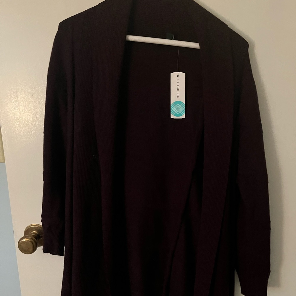 41 Hawthorn Deep Burgundy Cardigan
